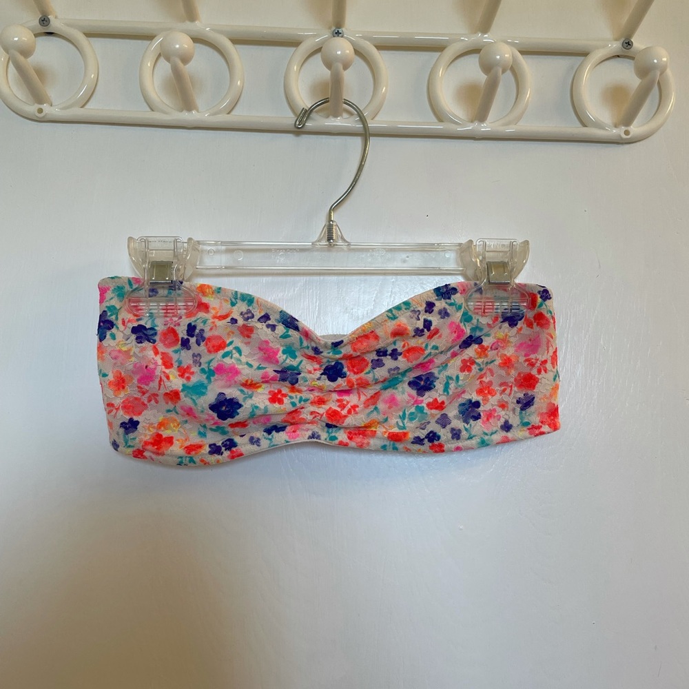 PINK Colorful Lacey Bandeau